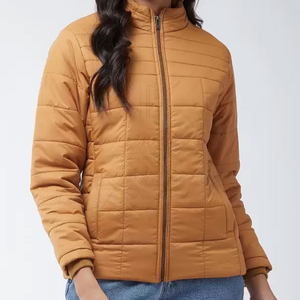 Chaqueta de Invierno para Mujer, Estilo Nuevo, Acolchada, Estampada, Largo Regular, Talla Grande, Transpirable, Impermeable, Reversible, Cierre de Cremallera, OEM, Algodón - Product Image 5