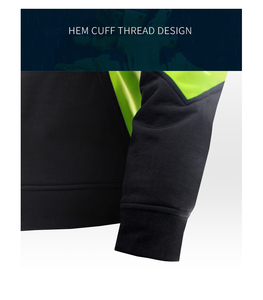 กลางแจ้ง Hi Vis Workwear กันลม Hi การมองเห็นผ้าแบบนุ่มแฟชั่นเสื้อแจ็คเก็ตขนแกะ - Product Image 6