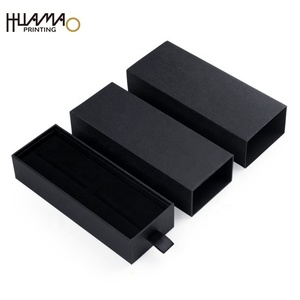 Caja de regalo de papel rígido rectangular larga, negra mate, personalizada de fábrica, para ramo de flores, paraguas, reloj, bolígrafo, cinturón, tubo de vino - Product Image 4