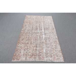 พรมตุรกี ขนาด 3.6x6.5 ฟุต พรมวินเทจลายดอกไม้สีน้ำตาลเทา - Product Image 1