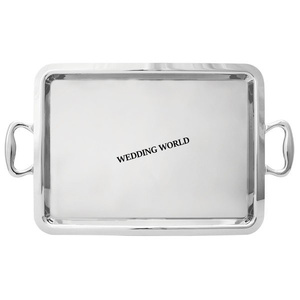 Stainless Steel <b>Matte</b> Finished Chocolate Tray Rectangle Shape Handmade Chocolate Platter Customized Size Metal Chocolate Tray - Product Image 1