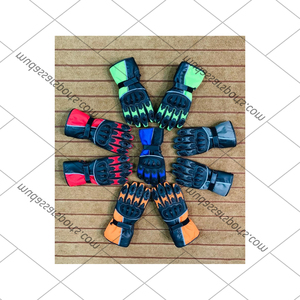 Gants de moto d'aventure en cuir pour homme, compatibles écran tactile, à doigts entiers, avec fermeture auto-agrippante et poignées, collection Hiver 2026 - Product Image 3