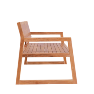 Chaise de jardin à deux places en teck massif et écologique d'Indonésie à prix abordables - Product Image 4