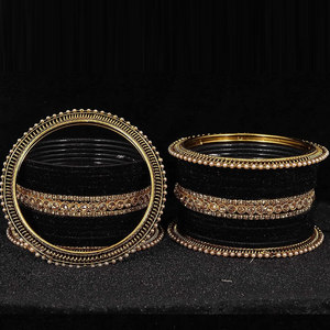 Latest Fashionable Custom Design Round Shape Velvet Bangles Hot Selling Wedding Churiya for Women and <b>Girls</b> - Product Image 4
