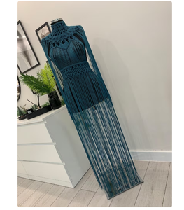 Vestidos de Alta Calidad para Mujer, Elegantes, Tejidos a Mano, Ropa Festiva, Top Corto Tipo Bustier, Vestido de Playa de Macramé - Product Image 2