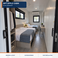 Cabine de luxe mobile de 20 pieds, bureau extérieur, pod de travail mobile pour jardin