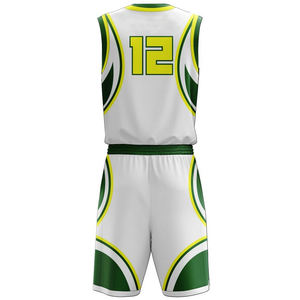 Uniformes de baloncesto de alta calidad, diseño personalizado, uniformes de baloncesto de poliéster 100%, gran oferta, uniformes de baloncesto cómodos - Product Image 3