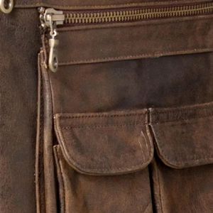 Chaleco de Cuero para Hombre, Diseño Nuevo, al por Mayor, Personalizable con Impresión, Chaqueta de Motociclista con Cremallera, Moda de Invierno, Chaqueta de Cuero para Motocicleta de Invierno - Product Image 4