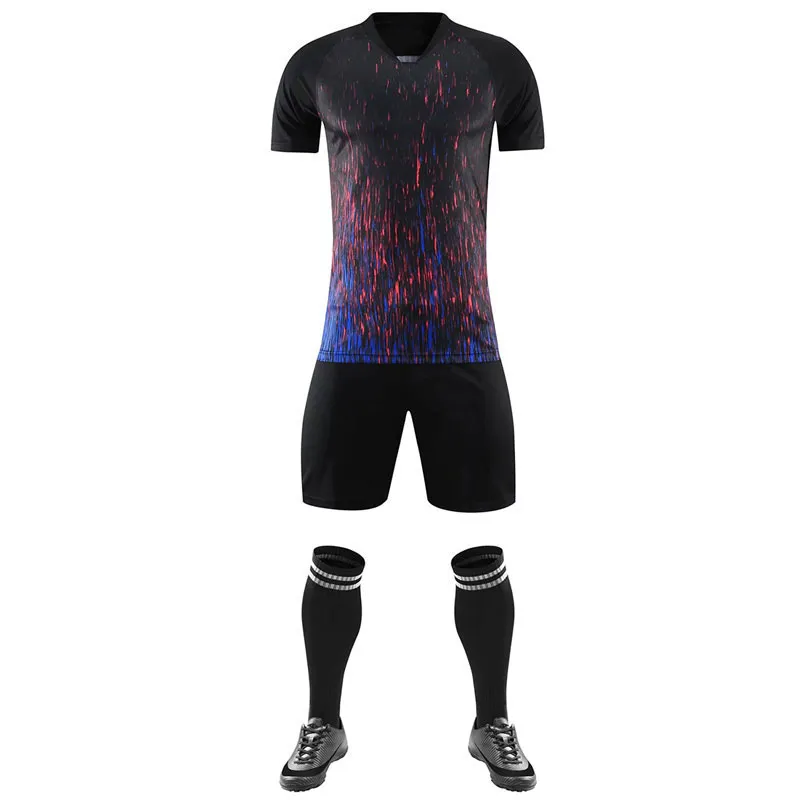 Vente en ligne de vêtements de football imprimés numériquement Personnalisez votre propre logo Vêtements de football Prix de vente en gros Uniforme de football pour hommes