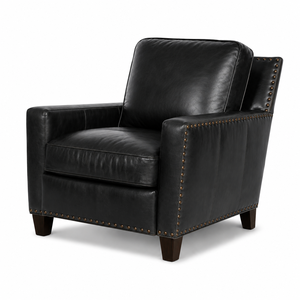 Sillón de Cuero de Búfalo de Primera Calidad, Silla de Cuero Genuino, Color Personalizado, Hecho a Mano, Diseño Industrial de Lujo, para Apartamento u Hotel - Product Image 2