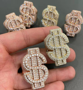 แหวนฮิปฮอปเพชรโมอิสเงินแท้925ตัดเป็นวงแหวนเย็นของขวัญแหวนเพชรสำหรับเขา - Product Image 3