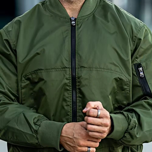 2025 High Quality Unisex Custom Logo Baseball Flight Jacket Plus Size Bomber Jackets Streetwear Manufacturer Bomber Jacket - Product Image 5
