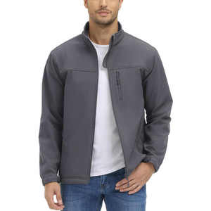 Windproof Lightweight Men's Softshell Jacket Pakistan Made Custom Active Style Softshell for Winter <b>Water</b>-Repel Pattern <b>Bulk</b> - Product Image 1