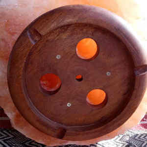 Múltiples colores Himalayan Usb Salt Bowl Lámpara Crystal Pink Rock Heat - Product Image 4