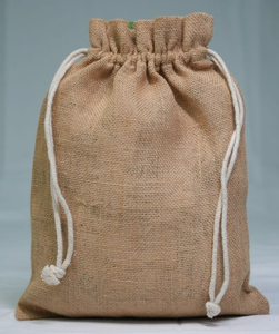 Sac à cordon en coton biologique et lin avec logo personnalisé, écologique, réutilisable, pochette à savon, anti-poussière, usage quotidien, promotionnel - Product Image 3