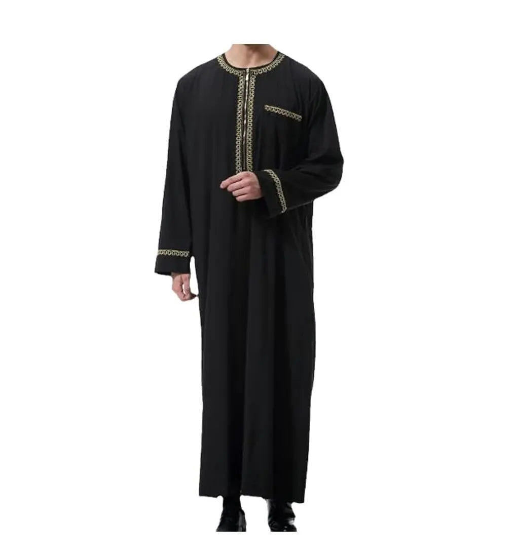 Лучшее премиальное качество, 2024 дизайн, исламские мужчины, модные, мусульманские мужчины, Thobe Daffah, с длинным рукавом, для продажи