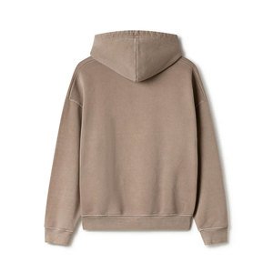 Pull-over en coton à manches longues pour hommes, sweat-shirts coupe ample à la mode vintage avec capuche avec poche kangourou - Product Image 2