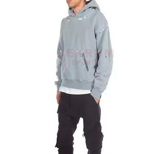 Sudadera con Capucha para Hombre, Diseño Moderno, Estilo Urbano, Invierno, Ligera, de Alta Calidad, Manga Larga, Algodón/Poliéster - Product Image 3