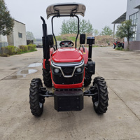Mini tracteur agricole diesel Bada 4WD 25-50HP avec fonctions multifonctionnelles et transmission par engrenages
