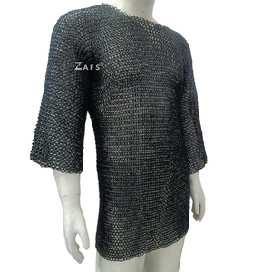 Armadura Medieval Hecha a Mano, Camisa de Malla de Acero Suave, Caballero Vikingo Hauberk para Cosplay y Recreación - Product Image 2