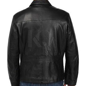 Veste en cuir de vache pour homme, respirante, chaude pour l'hiver, décontractée, réversible, écologique, logo frontal, haute qualité, prix - Product Image 2