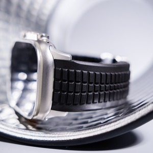 Handodo สายยางซิลิโคน FKM สำหรับผู้ชาย, สายรัด316L แบบกดสแตนเลสสตีลห่วงกีฬา22mm อัลตร้า2วงสำหรับนาฬิกา - Product Image 5