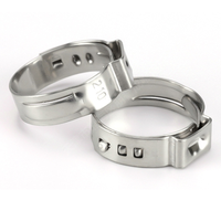 Collier de serrage réglable en acier inoxydable argenté pour tuyau unique sans fin pour machine à bière