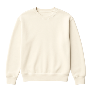 Women <b>Neutral</b> Oversized French Terry Sweatshirt 100% Luxury Organic Cotton Pre Shrunk GOTS Certified Premium Soft Relaxed Fit - Product Image 1