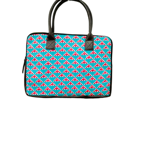 Sac fourre-tout pour ordinateur portable 17 pouces Jaipuri moderne et décontracté, en néoprène souple, imperméable, avec grand compartiment pour PC - Product Image 1