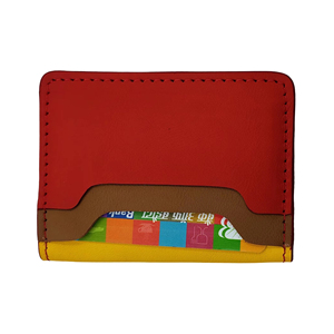 เคสใส่บัตรหนังแท้สามสีที่ใส่บัตรเครดิตบางกระเป๋าสตางค์ขนาดกะทัดรัดมีสไตล์ดีไซน์ยูนิเซ็กส์น้ำหนักเบา - Product Image 3