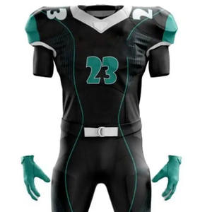 Uniforme de Fútbol Americano Personalizado para Hombre, Transpirable, Ligero, de Moda, con Mangas Cortas - Product Image 3