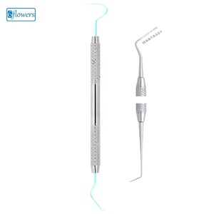 Sonde d'exploration dentaire 6 fleurs à double extrémité avec mesure graduée, instrument manuel pour le nettoyage et le remplissage dentaire - Product Image 1