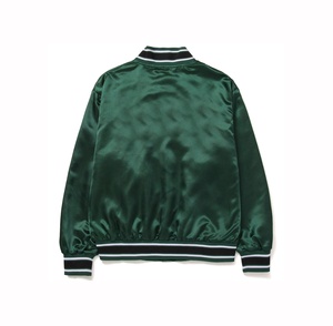 Blouson Bomber en Satin 100% Polyester Personnalisable avec Logo, Style Urbain, Hiver, Brodé, Imperméable, Respirant, à Carreaux – Vente en Gros - Product Image 4