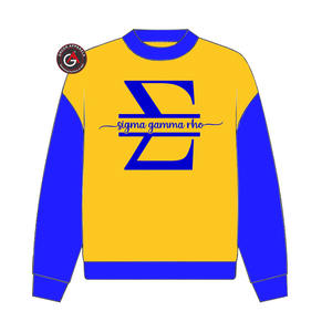 Sigma Gamma Rho Sorority bordado mujer cuello redondo sudadera | SGRho Sorority bordado señoras estilo personalizado cuello redondo - Product Image 4