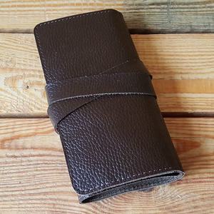 Pochette organisateur de câbles compacte de luxe en cuir et similicuir pour usage quotidien, chargeurs USB, écouteurs, voyage, bureau, vente en gros - Product Image 2