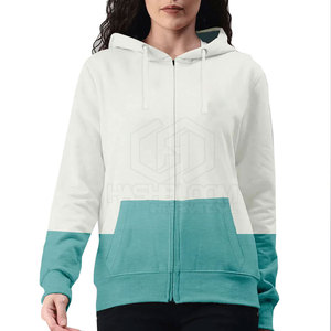 Veste à capuche en coton tricoté respirant pour femmes grandes tailles, style décontracté d'hiver, fabriquée au Pakistan, haute qualité, personnalisable - Product Image 1