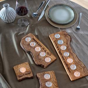 Bougie parfumée artisanale écologique avec support carré en bois massif à prix très raisonnable, design personnalisé disponible - Product Image 6