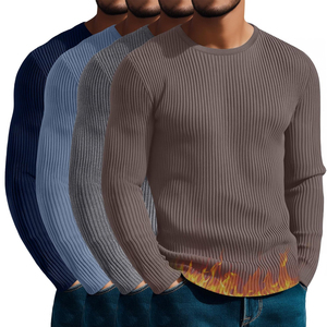 Chemise thermique de qualité supérieure, logo personnalisé, tissu doux et chaud, approvisionnement en gros - Product Image 1