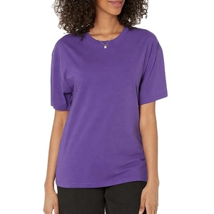 Servicio OEM venta al por mayor personalizado nuevo diseño moda mujer camiseta alta calidad secado rápido mujeres liso algodón en blanco camisetas - Product Image 2