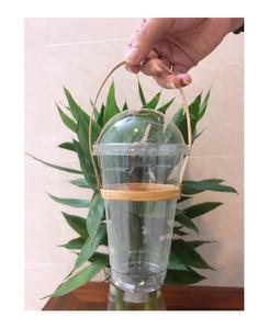 Porte-gobelet à bulles en bambou jetable transporteur fait à la main écologique pour le café thé au lait à emporter du Vietnam - Product Image 2