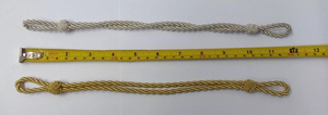 Cordon de capuchon en soie sur mesure Cordon de capuchon en fil d'or Cordon de capuchon uniforme Fabriqué au Pakistan - Product Image 6