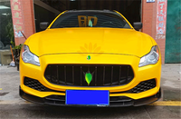 Jupe latérale de lèvre avant en fibre de carbone diffuseur arrière de feu de navigation prolongé aileron arrière pour kit de carrosserie Maserati Quattroporte 17-19