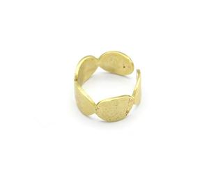 Bague en laiton réglable, design géométrique personnalisé avec placage rhodium, pour les fêtes et accessoire de mode par f s i - Product Image 3