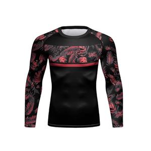 Camiseta de Compresión de Manga Corta para Hombre, Protección UV, para Gimnasio y Natación, OEM ODM - Product Image 4