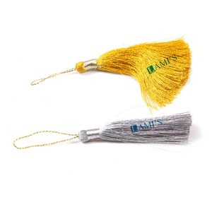 ขายส่งที่มีสีสัน8เซนติเมตรแฮนด์เมดผ้าไหมพู่สำหรับเครื่องประดับทำ - Product Image 3