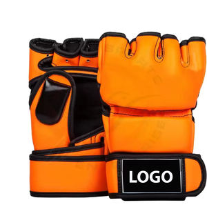 Gants de combat MMA professionnels à vendre en gros, gants de grappling en cuir avec logo personnalisé, gants de boxe en matériau PU - Product Image 1