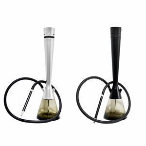 Set de Shisha Premium de Aluminio de 75cm con Base de Vidrio y Manguera Individual, Personalizable para Bares y Salones, Venta al por Mayor - Product Image 1