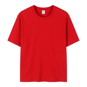 Vente en gros de t-shirt haute couture de bonne qualité de fabricant t-shirt en coton de couleur unie avec logo personnalisé pour hommes - Product Image 3