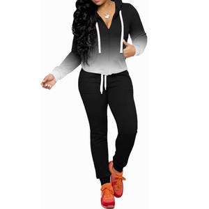 Chándal Ligero con Cremallera y Logotipo de Marca Personalizado, 100% Algodón, para Mujer, para Entrenamiento Deportivo y Trotar, en Cantidad al por Mayor - Product Image 1