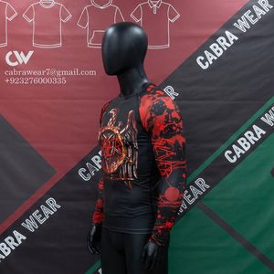 High Quality Eco-Friendly Quick Dry Breathable Polyester/Nylon Full Sleeve MMA <b>Rash</b> <b>Guards</b> <b>Men</b> Customized Colors & Logo Printing - Product Image 3